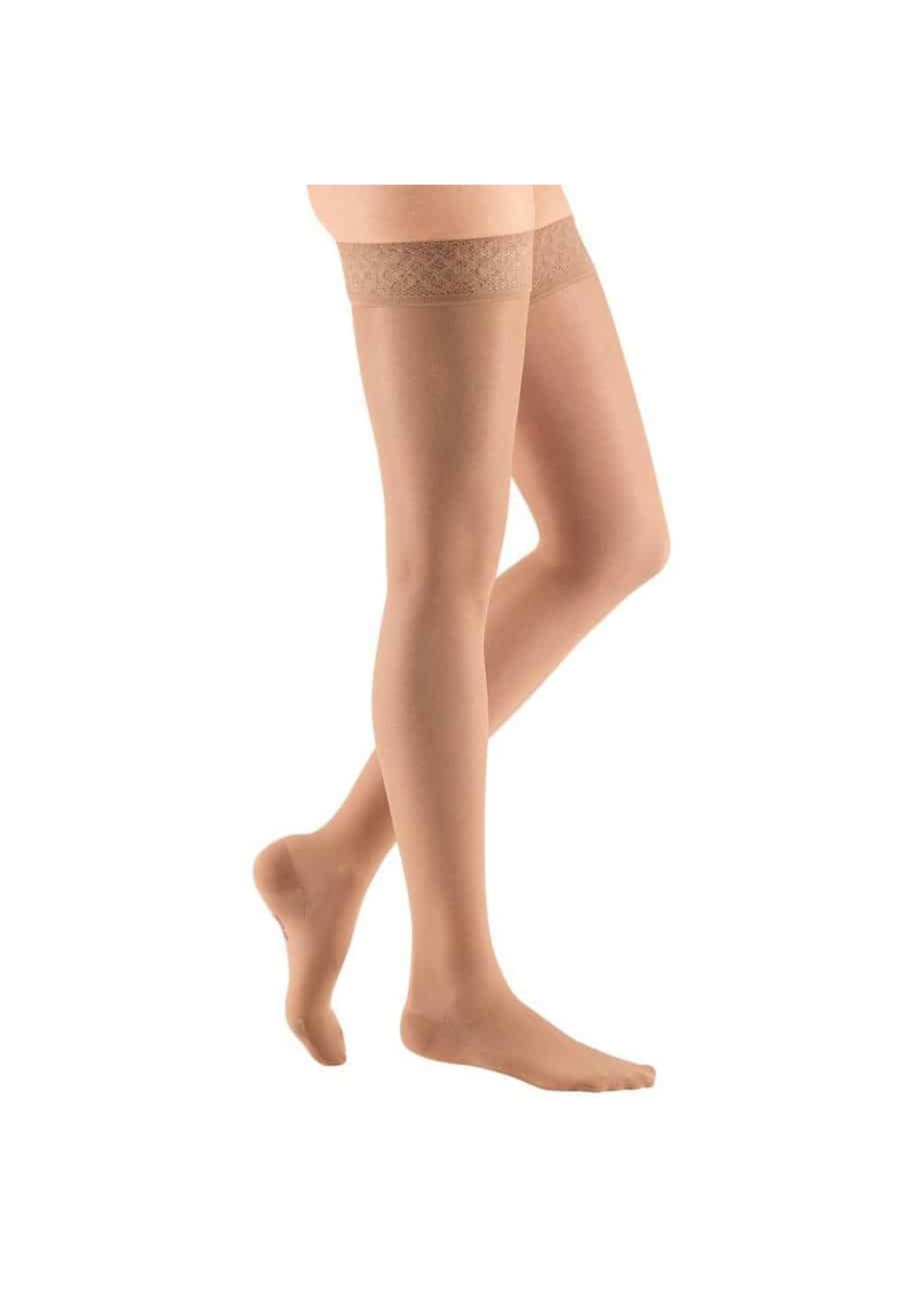 Medi USA Medi Mediven 430 20-30 mmhg Sheer And Soft Thigh With Top Band Closed Toe