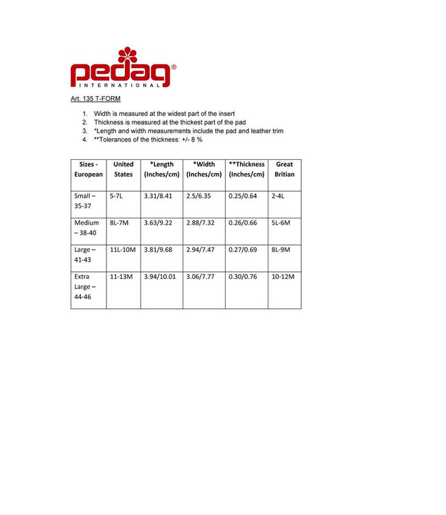 Pedag T-Form Metatarsal