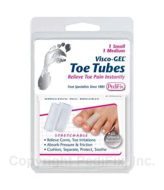 Pedifix P338 Visco Gel Toe Tubes