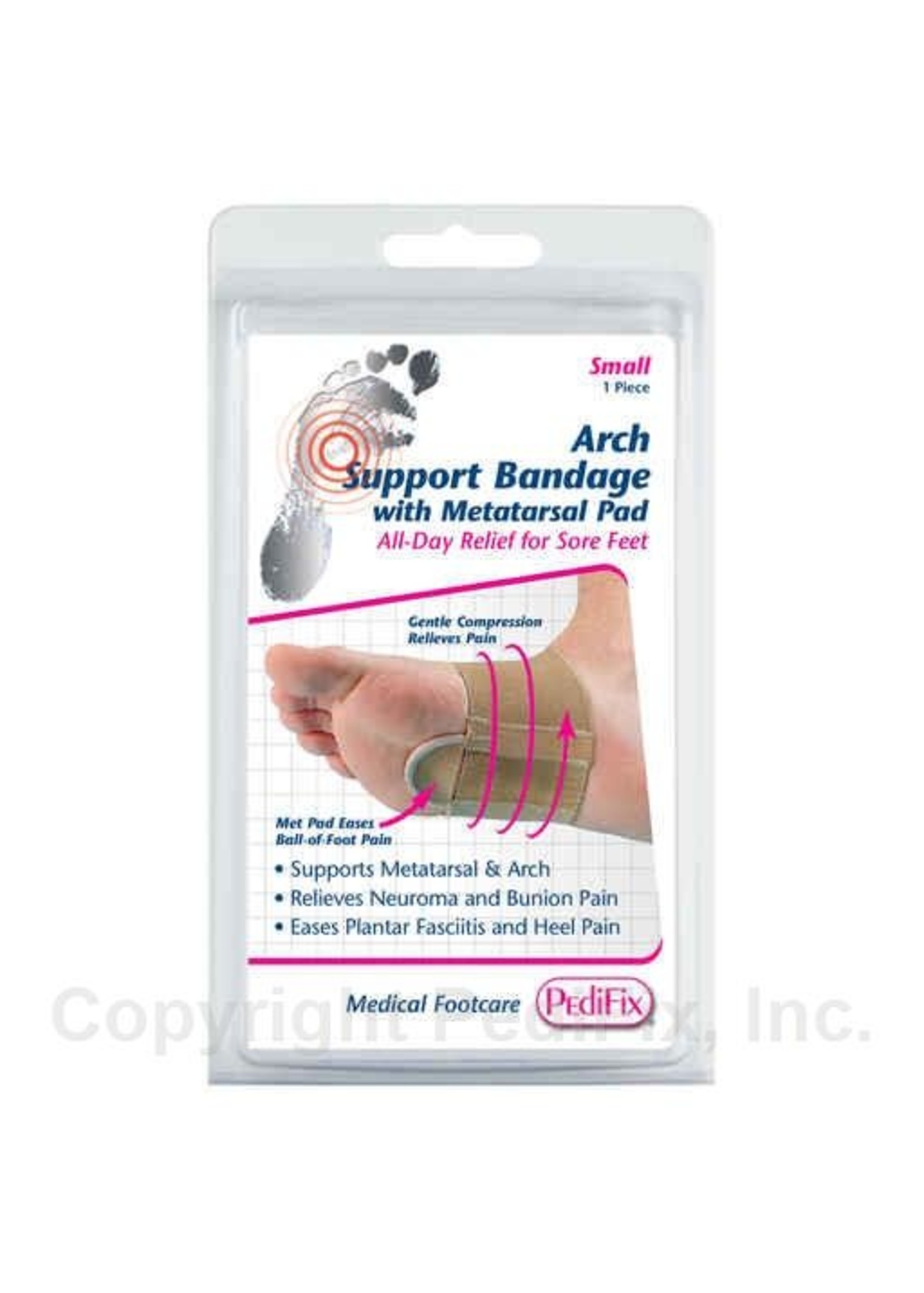 Pedifix P6002 Arch Support Bandage With Metatarsal Pad