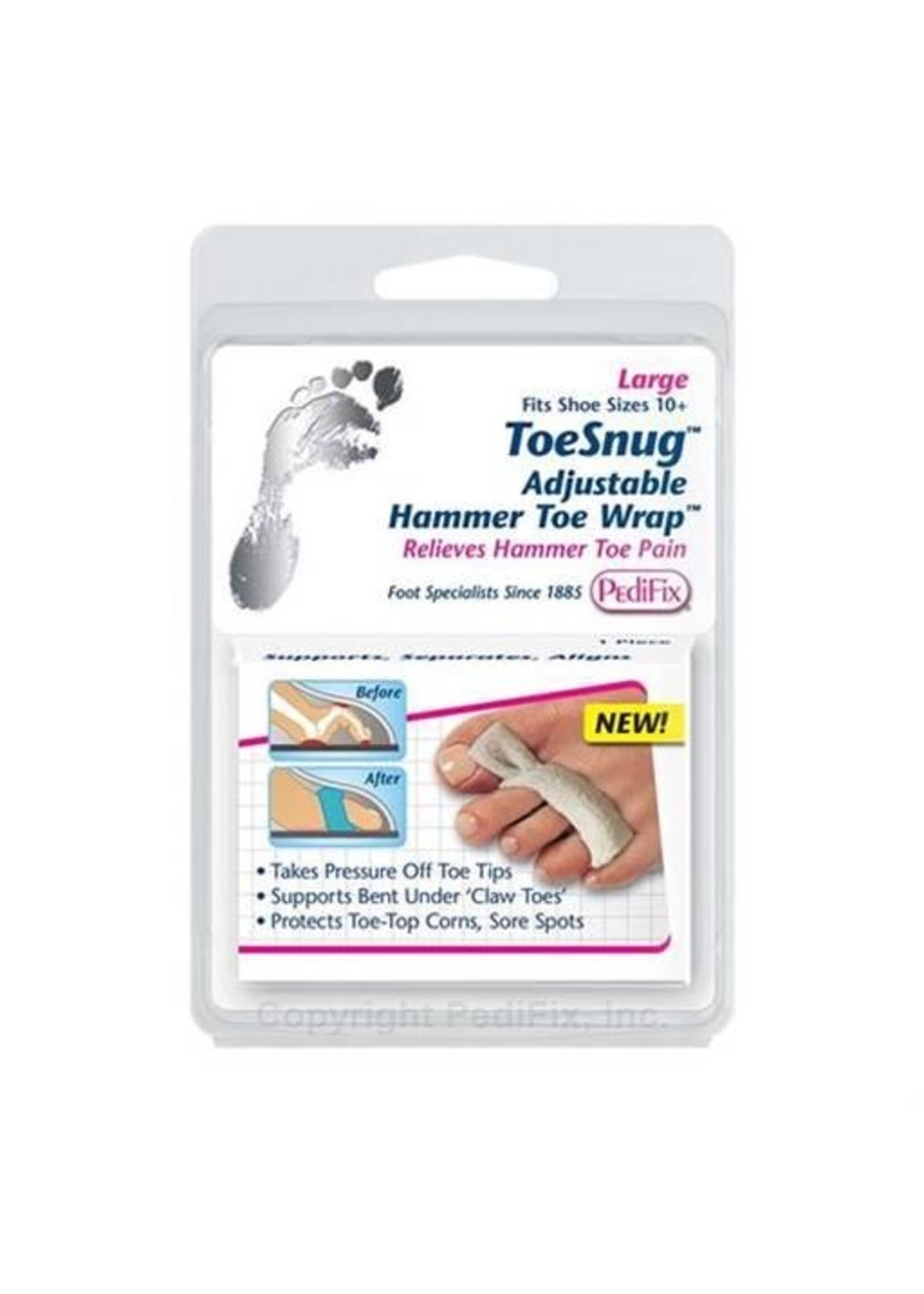 Pedifix P8163 ToeSnug Adjustable Hammer Toe Wrap