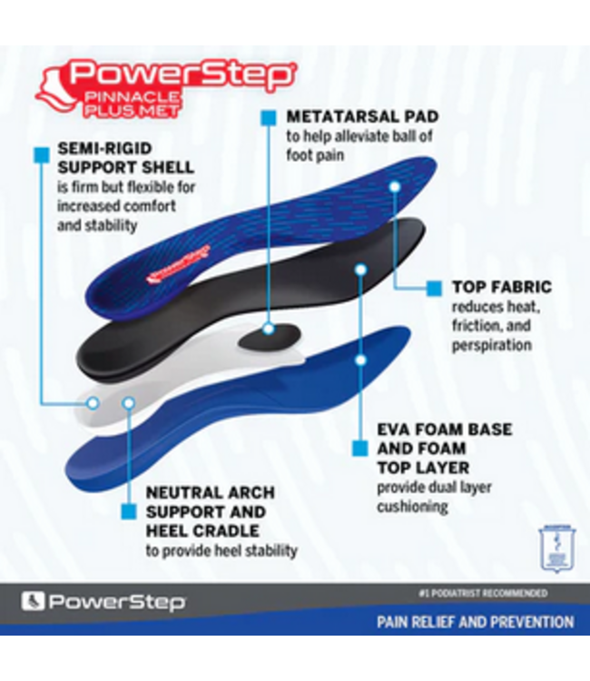 Powerstep Powerstep Pinnacle Plus Met