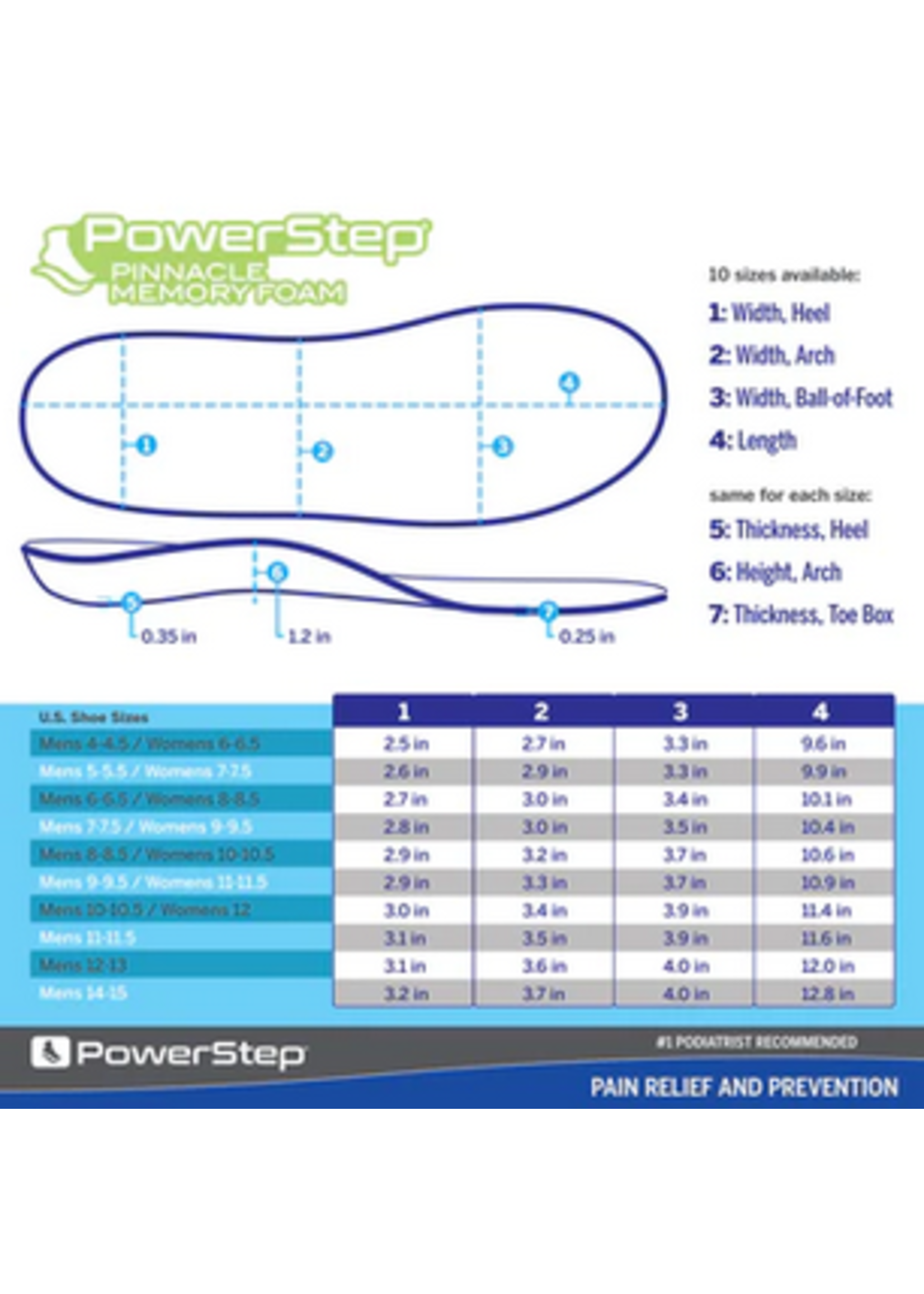 POWERSTEP MEMORY FOAM Lucha's Comfort Footwear