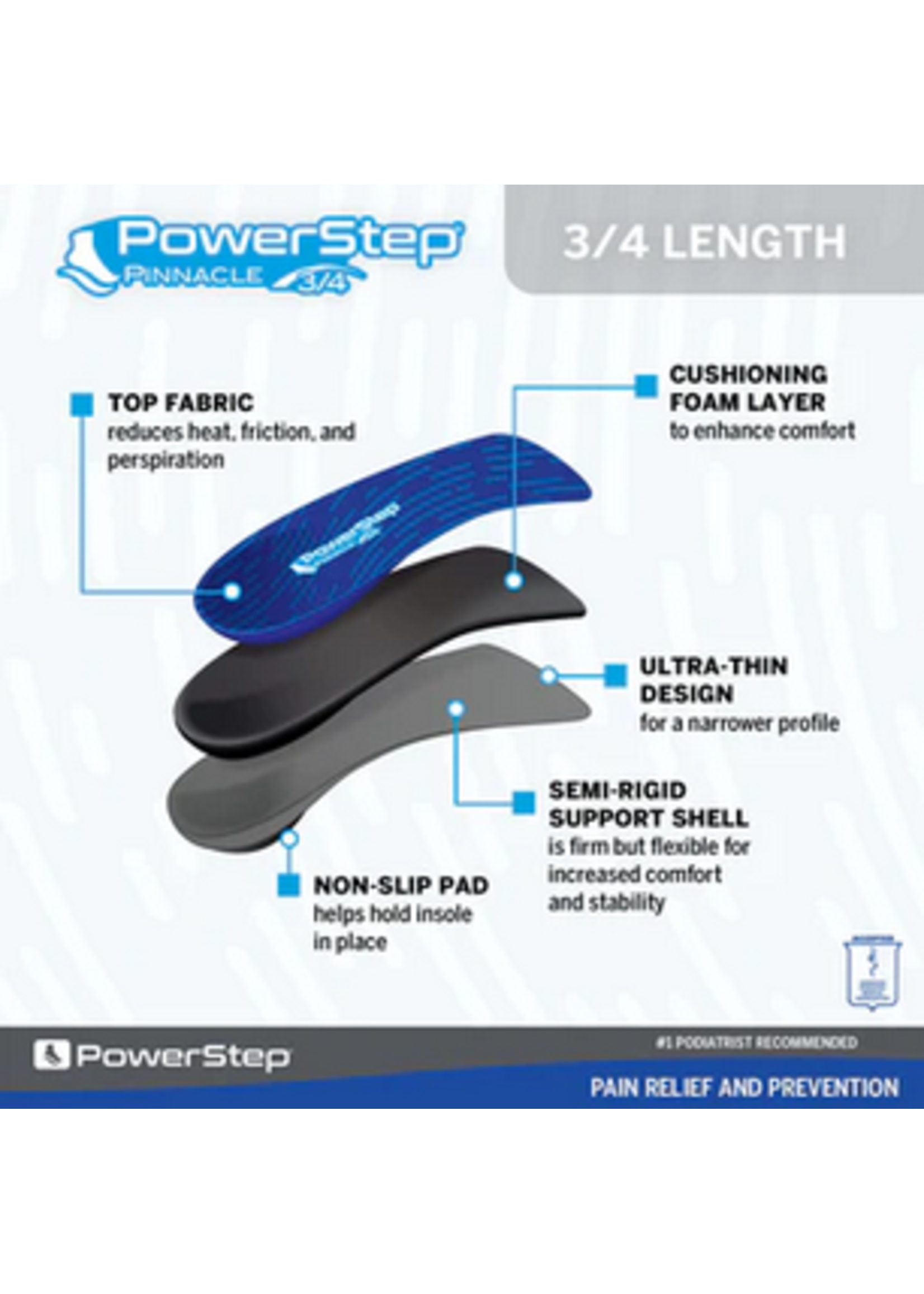 Powerstep PowerStep Pinnacle 3/4