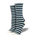Socksmith WBC2174 Sailor Stripe Roll Top Bamboo Crew