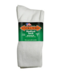 Extra Wide Sock Company Medical Sock Inverted Toe Seam Small Crew Sock White #4850