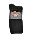 Extra Wide Sock Company Medical Sock Inverted Toe Seam Small Crew Black #4851