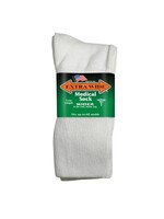 Extra Wide Sock Company Extra Wide Medical Socks  Inverted Toe  Seam (4850-5850-6950) WHITE855432002197 SMALL