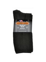 Extra Wide Sock Company Medical Sock Inverted Toe Seam Crew Large Black #6951