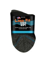 Extra Wide Sock Company Loose Fit Quarter Sock  Black X-Large