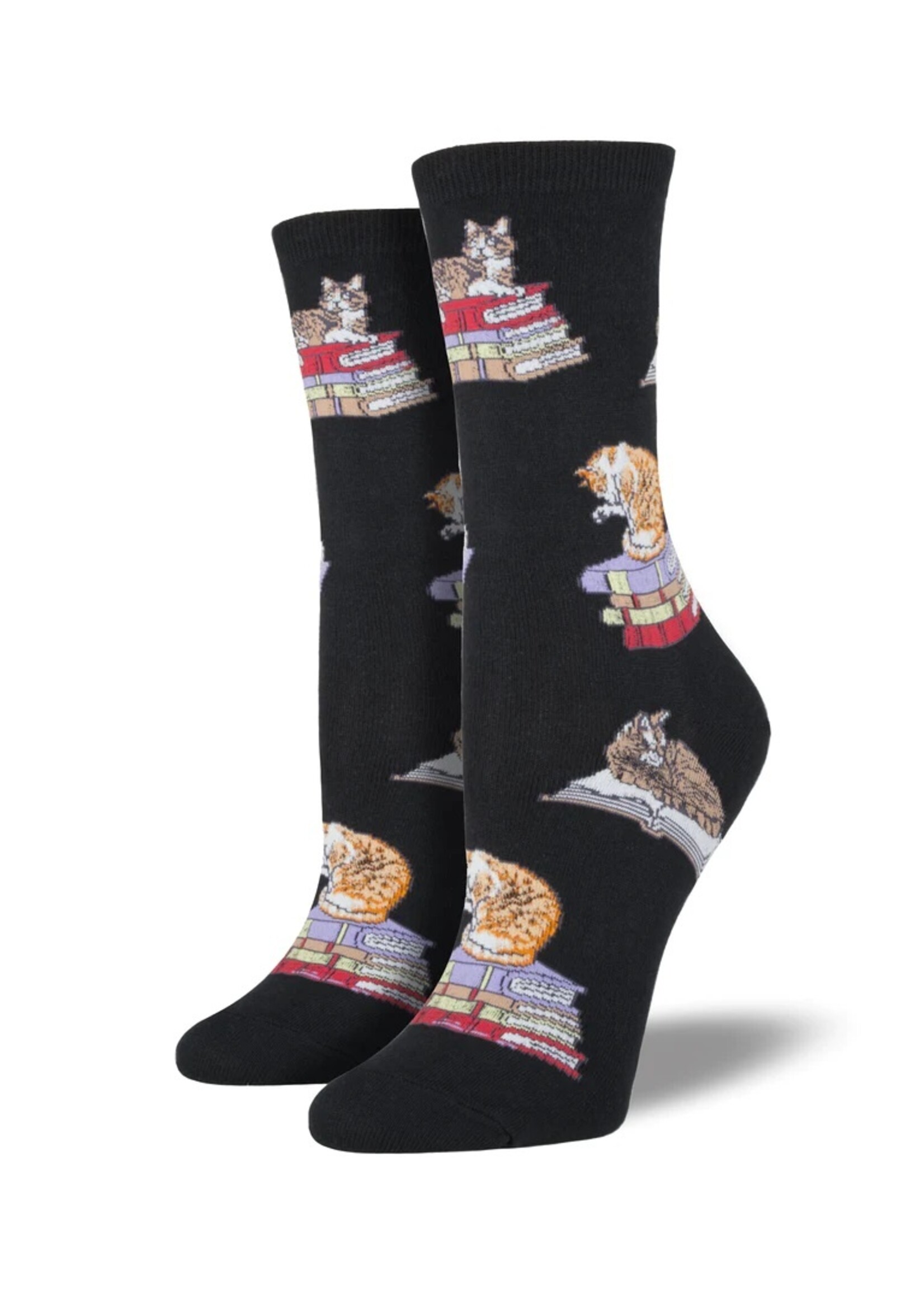 Socksmith Socksmith WNC346 CATS ON BOOKS