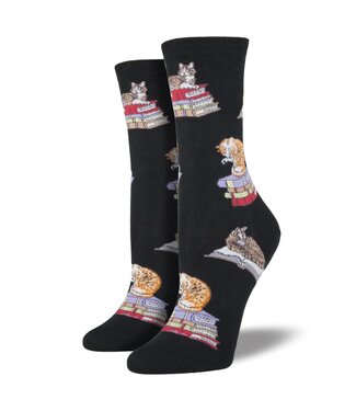 Socksmith Socksmith WNC346 CATS ON BOOKS