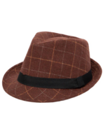 San Diego Hat San Diego hat CTH9037 Men’s Cut  & Sew Fedora With Grossgrain Band & Knot