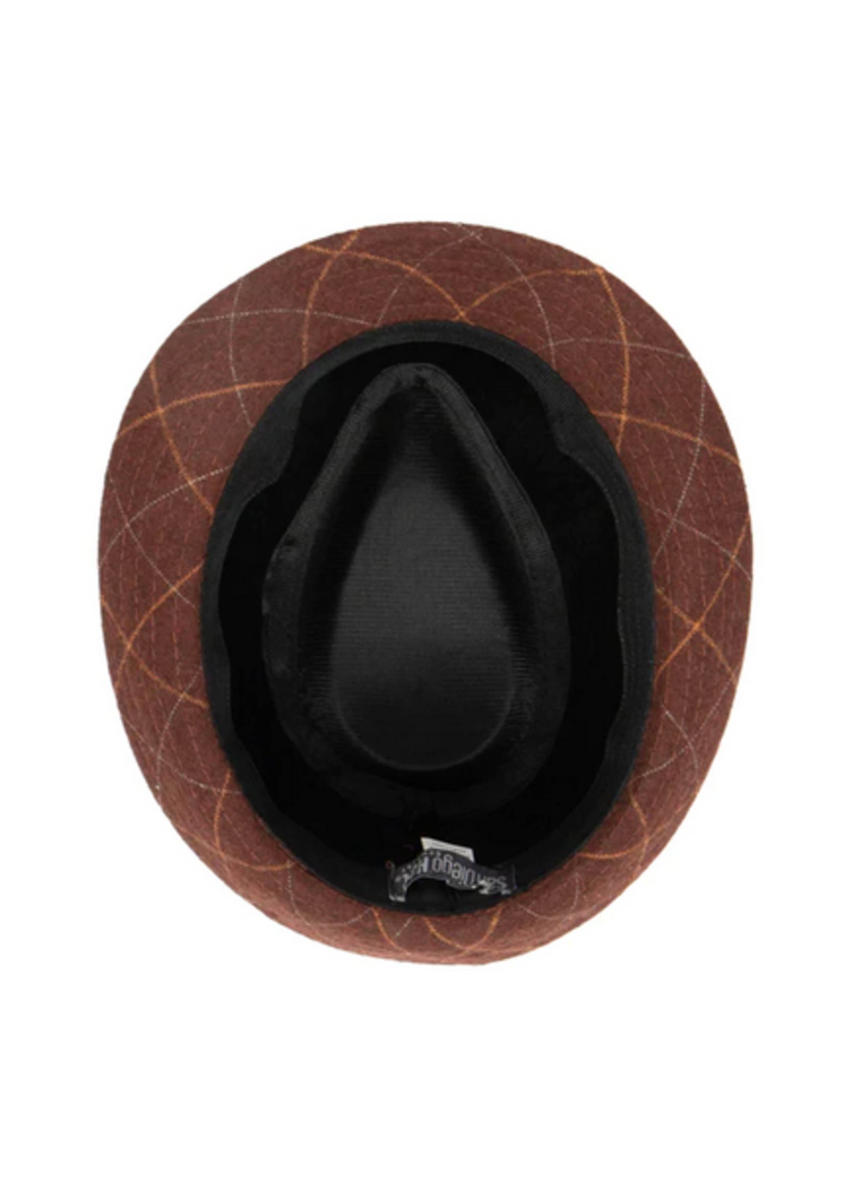 San Diego Hat San Diego hat CTH9037 Men’s Cut  & Sew Fedora With Grossgrain Band & Knot