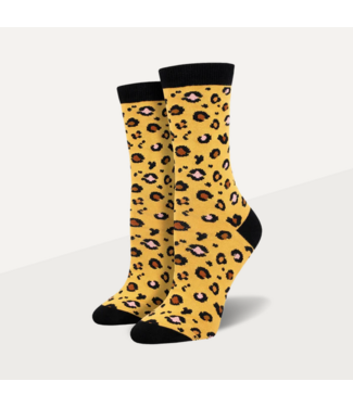 Socksmith Bamboo Crew wbn2865 Leopard print