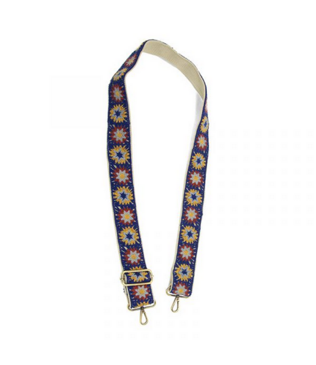 Joy Susan LS095 Crocheted Daisies Guitar Strap