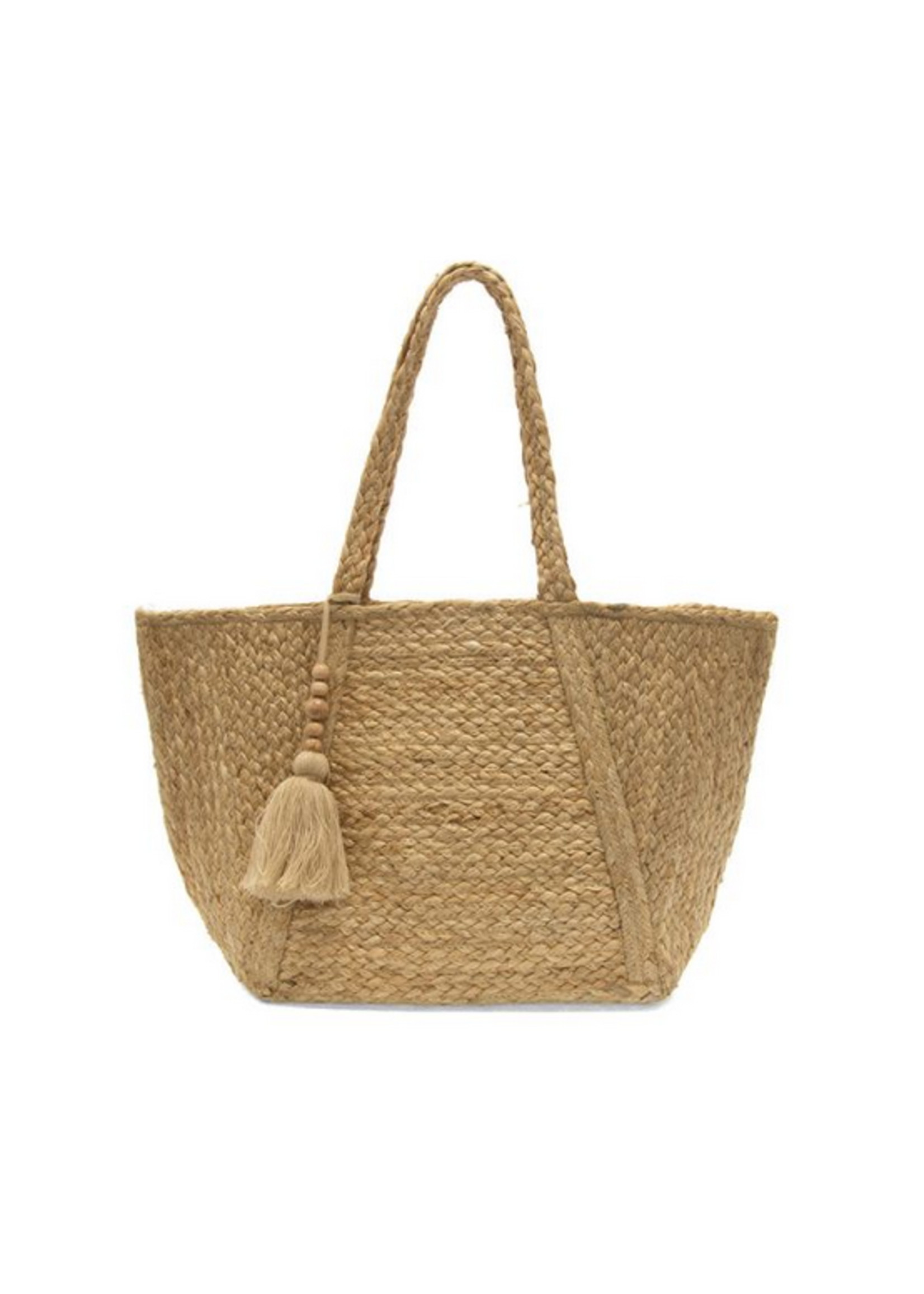 Joy Susan M6007 Summer Yute Tote With Wood Bead Tassel