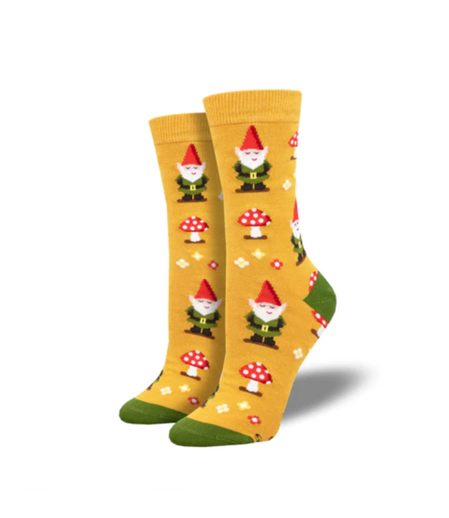 Socksmith Bamboo Crew Wbn2997 Gnome More mushrooms