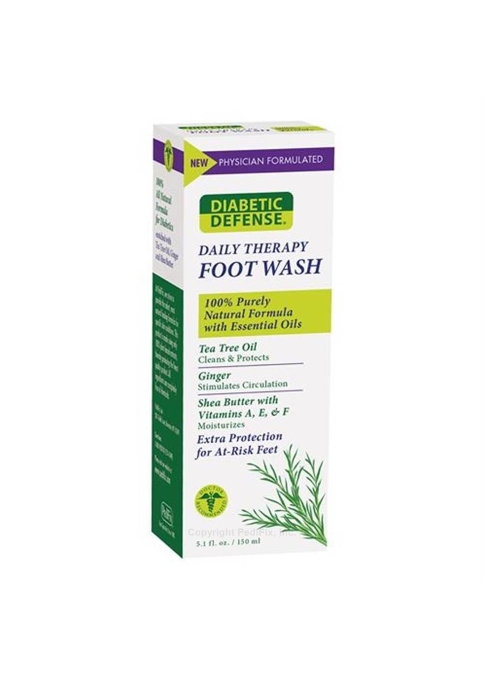 Pedifix Diabetic Defense Daily Therapy Foot Wash 5.1FL Oz. P3076