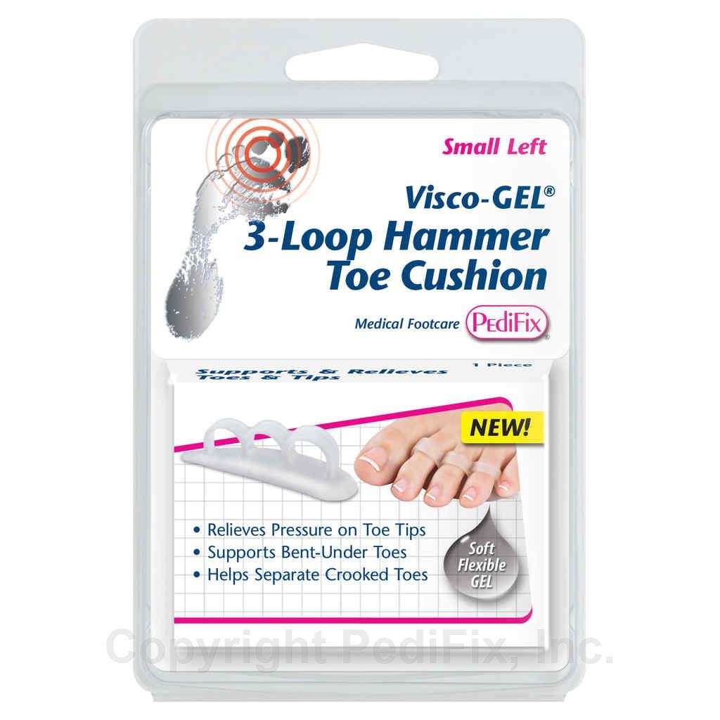 Pedifix Visco Gel 3Loop Hammer Toe Cushion P1036 Lucha's Comfort