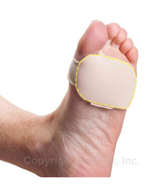 Pedifix Visco Gel Silicone Thin Forefoot Cushion 1324