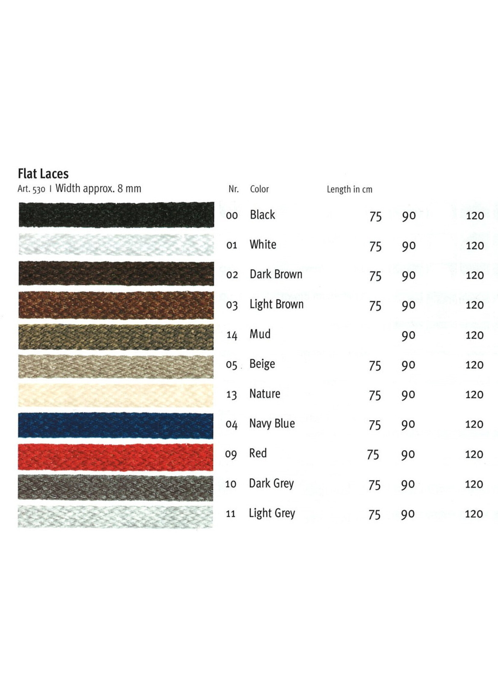 Pedag Flat Shoe Laces (Art 5661)
