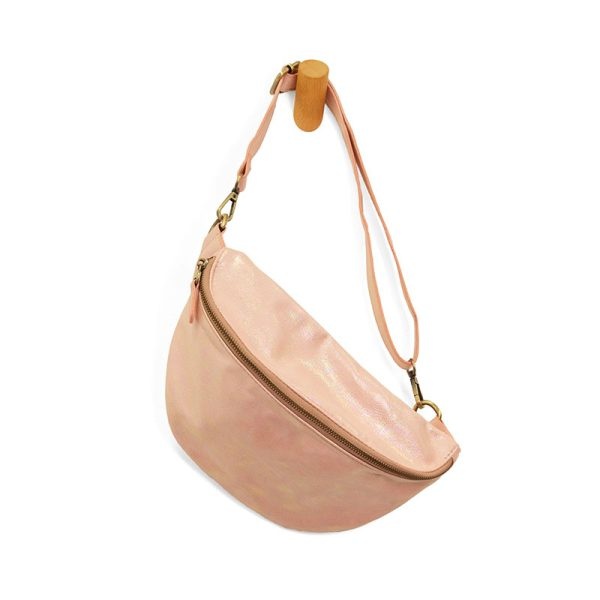 WHITE HOLOGRAPHIC TWYLA SLING/BELT BAG