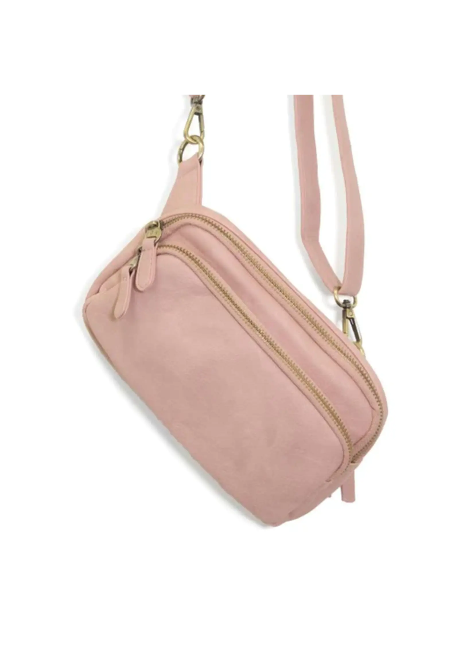 Joy Accessories 8212 Kylie Double Zip Sling Belt Bag