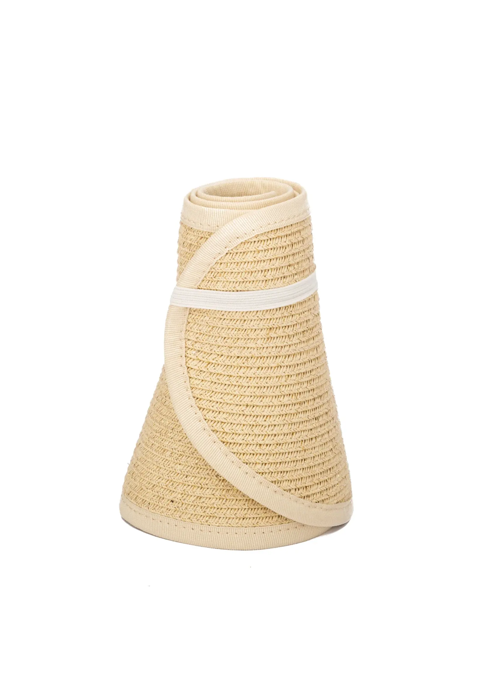 San Diego Hat Shimmer Ultrabraid Mini Roll Up Visor UBV064