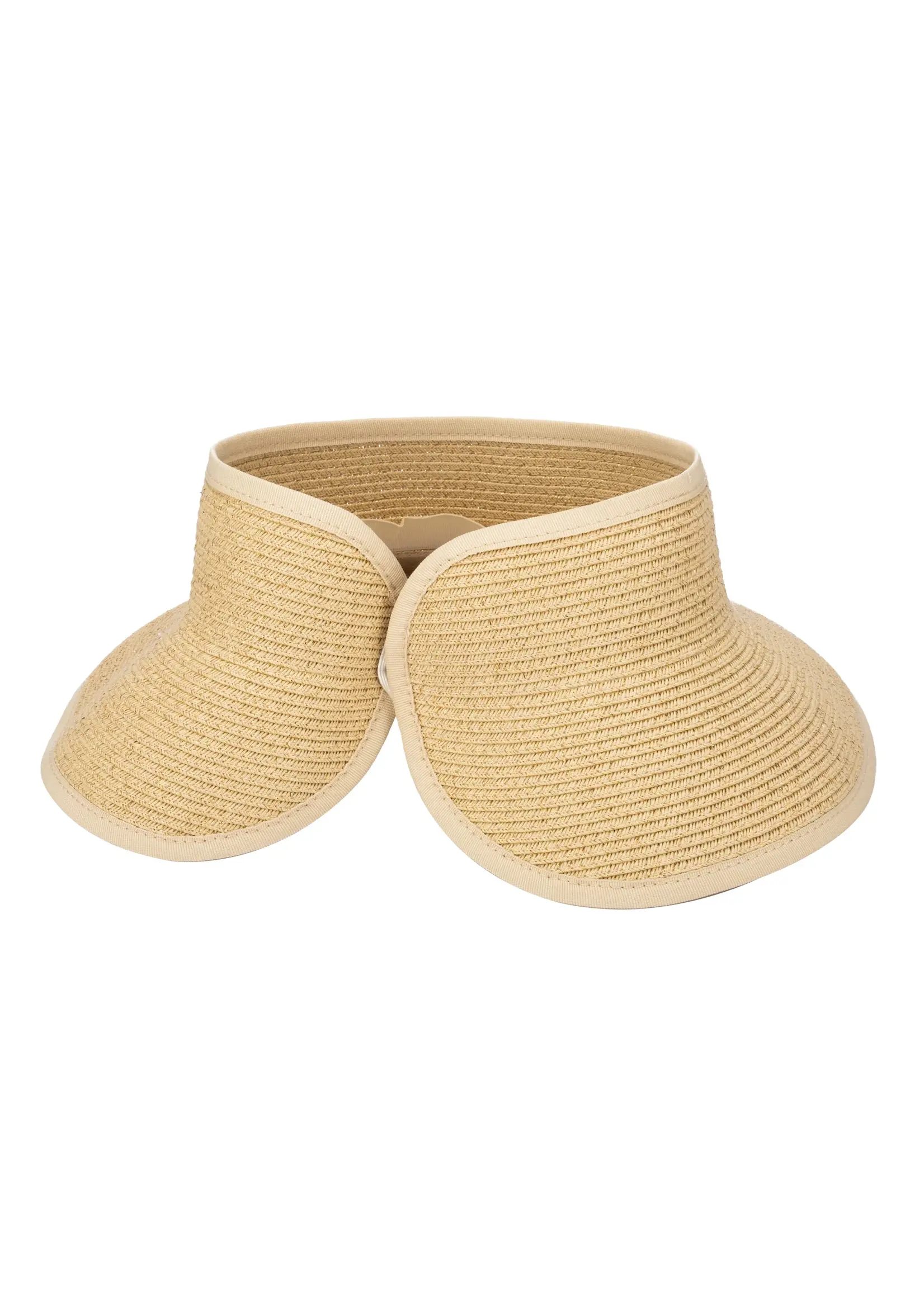 San Diego Hat Shimmer Ultrabraid Mini Roll Up Visor UBV064