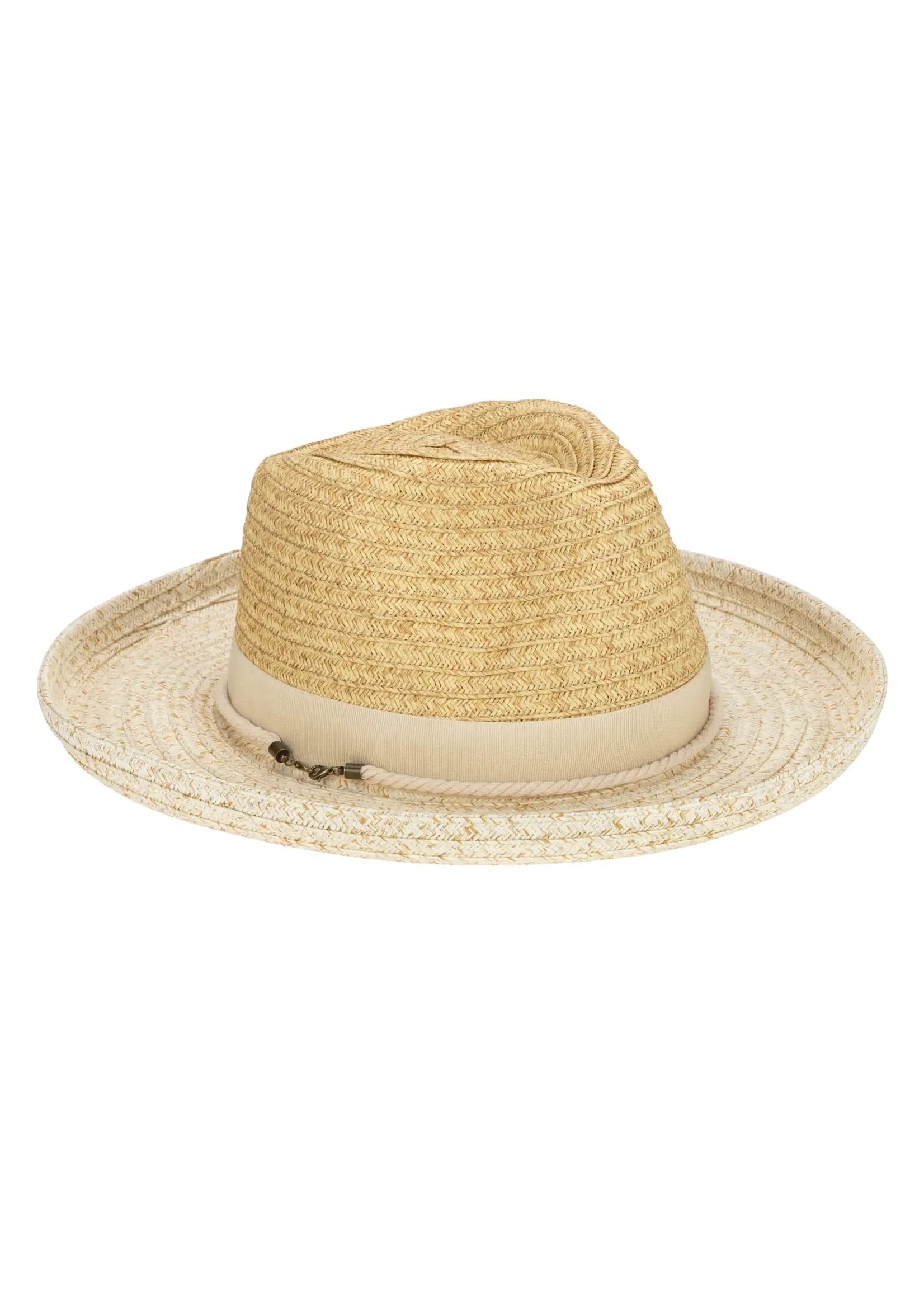 San Diego Hat Ultrabraid Two Tone Rolled Brim Fedora UBF1202