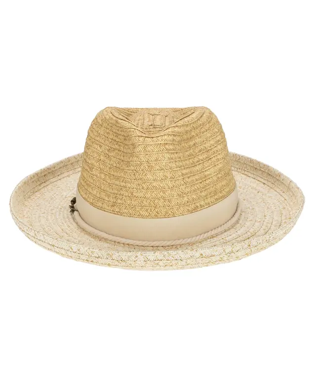 San Diego Hat Ultrabraid Two Tone Rolled Brim Fedora UBF1202