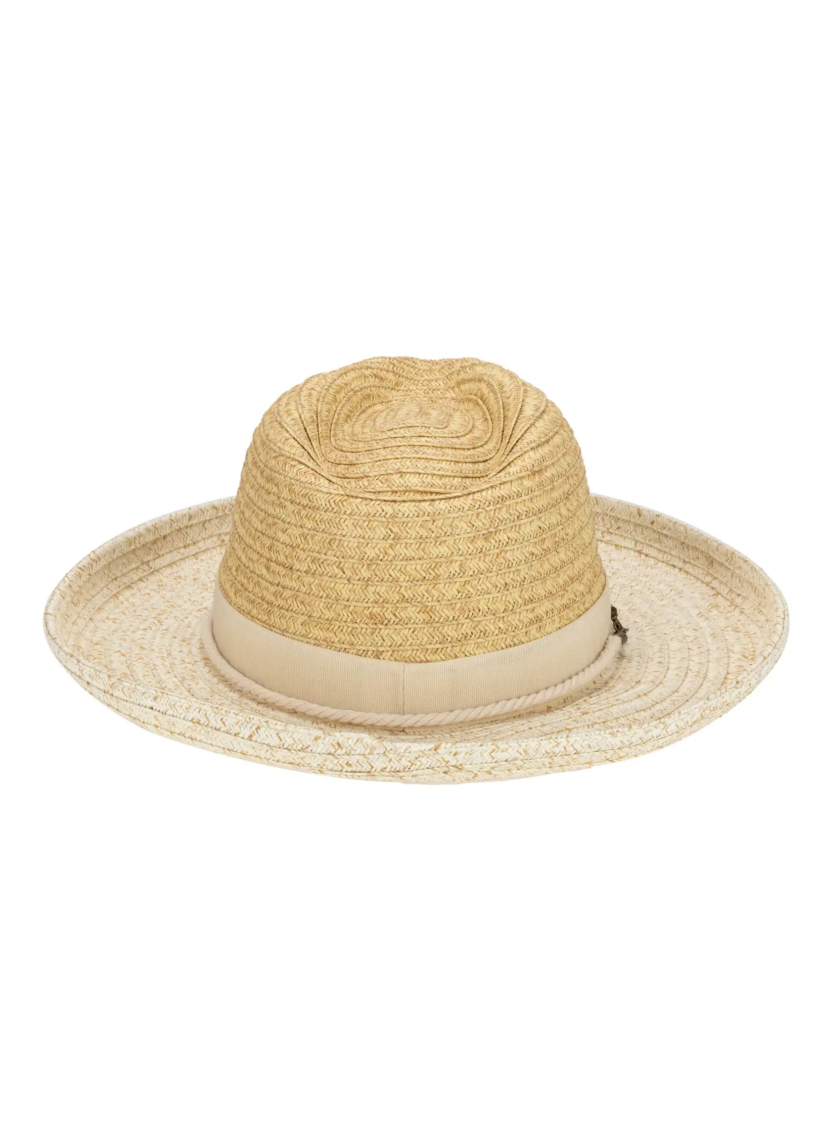 San Diego Hat Ultrabraid Two Tone Rolled Brim Fedora UBF1202