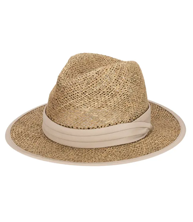 San Diego Hat Short Brim Seagrass Fedora SGF2037