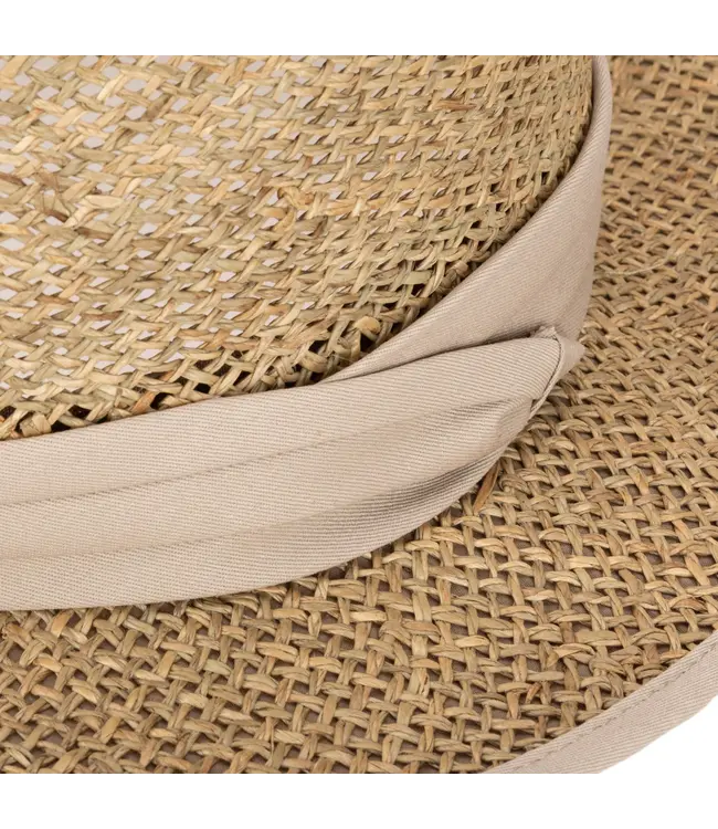 San Diego Hat Short Brim Seagrass Fedora SGF2037