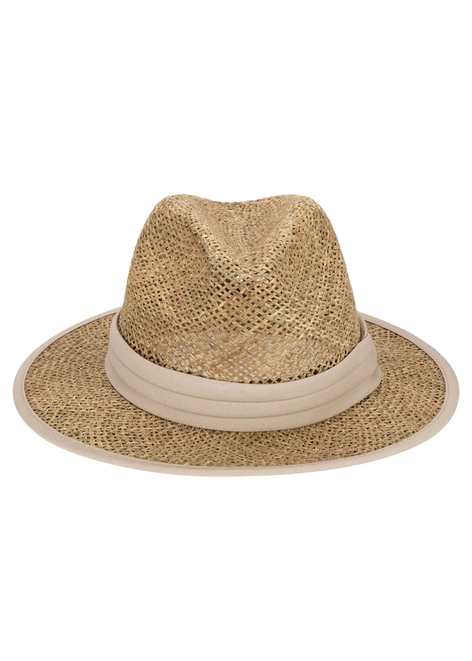 San Diego Hat Short Brim Seagrass Fedora SGF2037