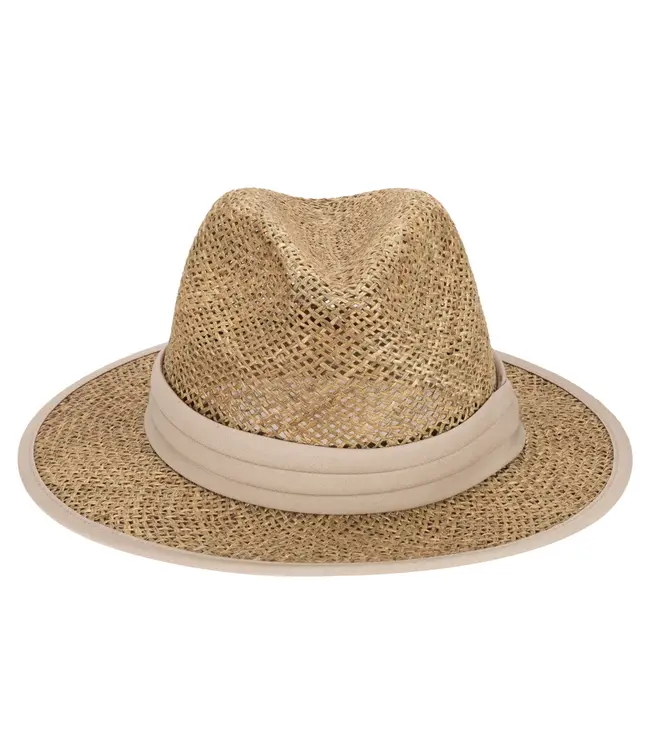 San Diego Hat Short Brim Seagrass Fedora SGF2037