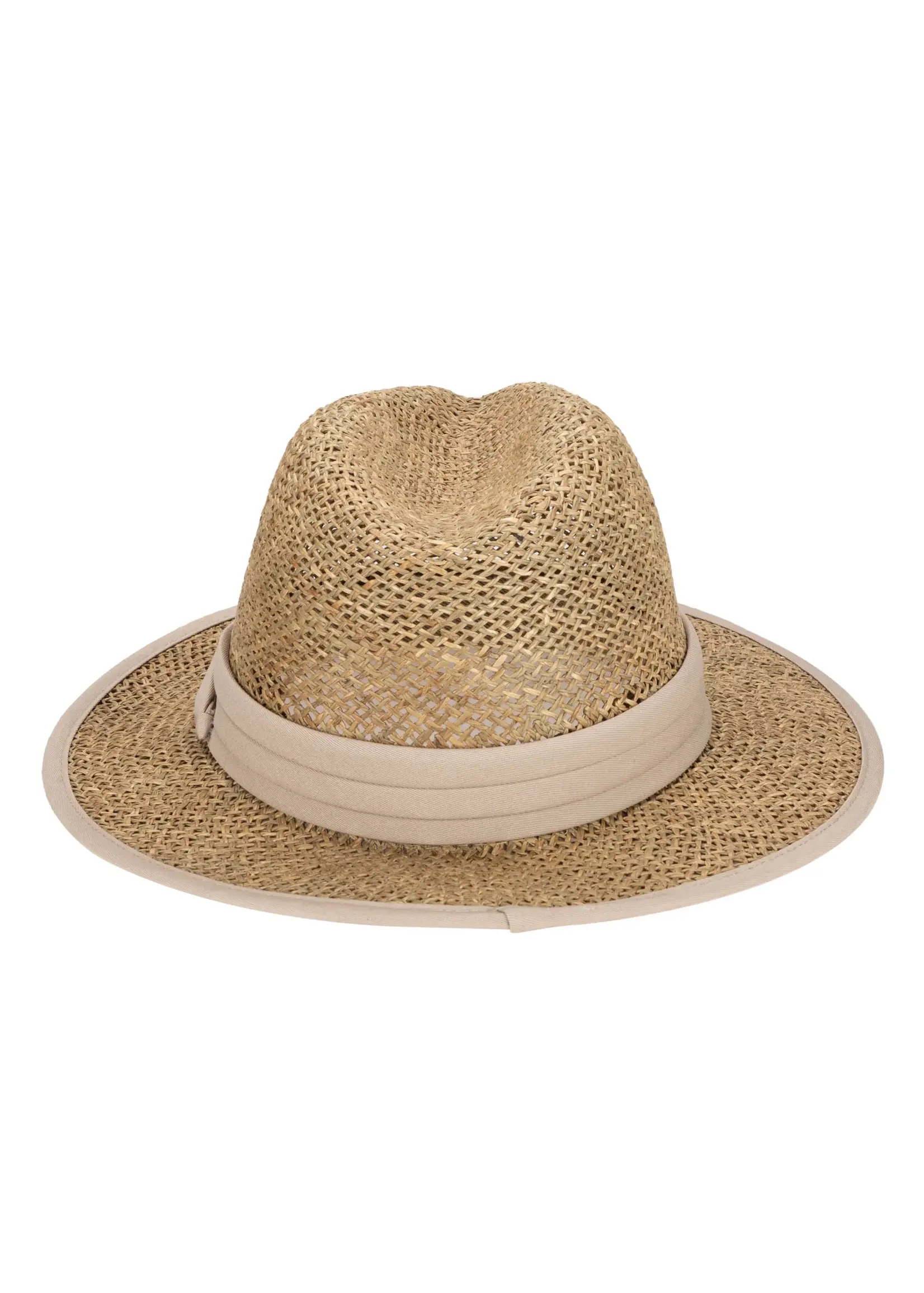 San Diego Hat Short Brim Seagrass Fedora SGF2037