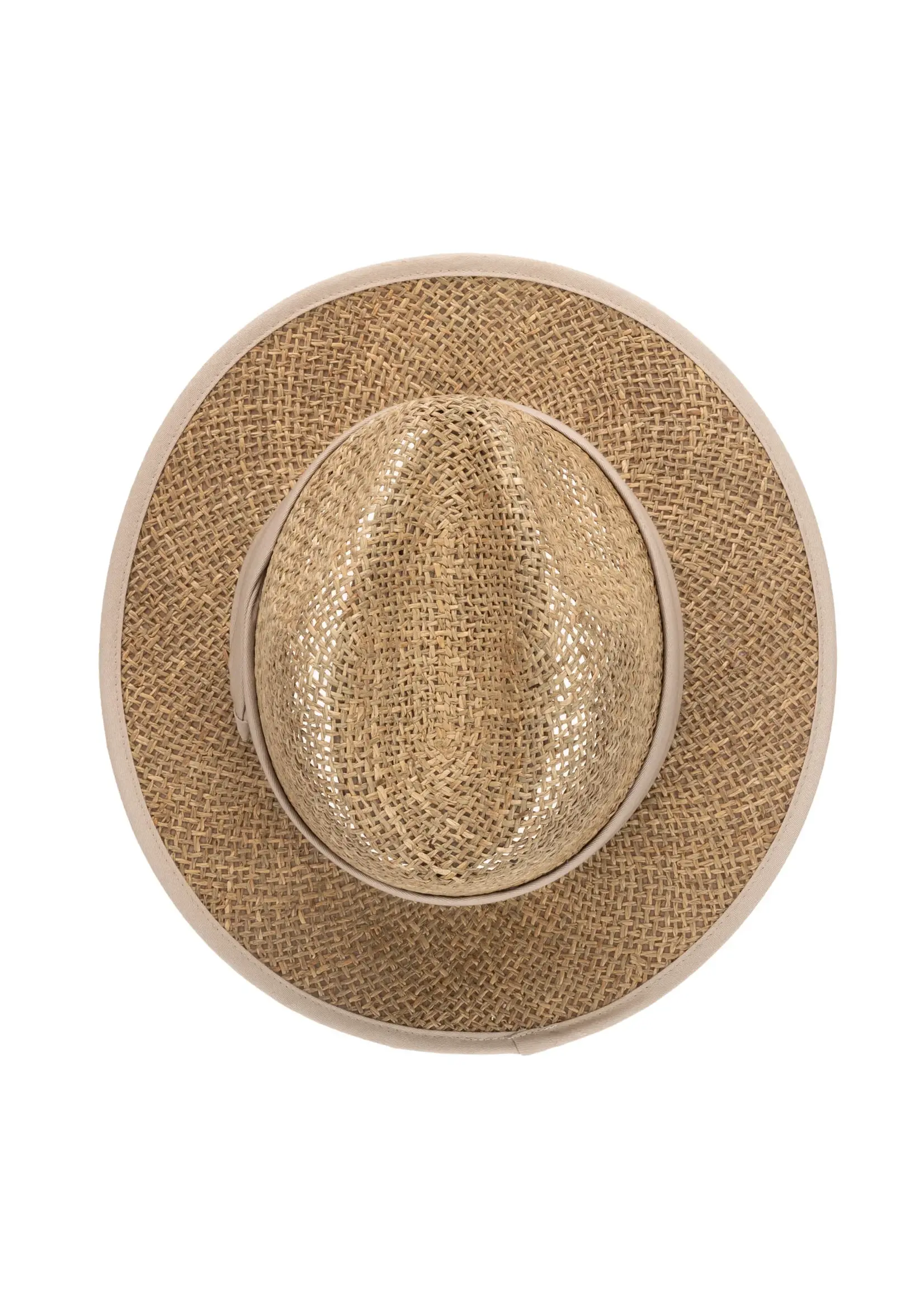 San Diego Hat Short Brim Seagrass Fedora SGF2037