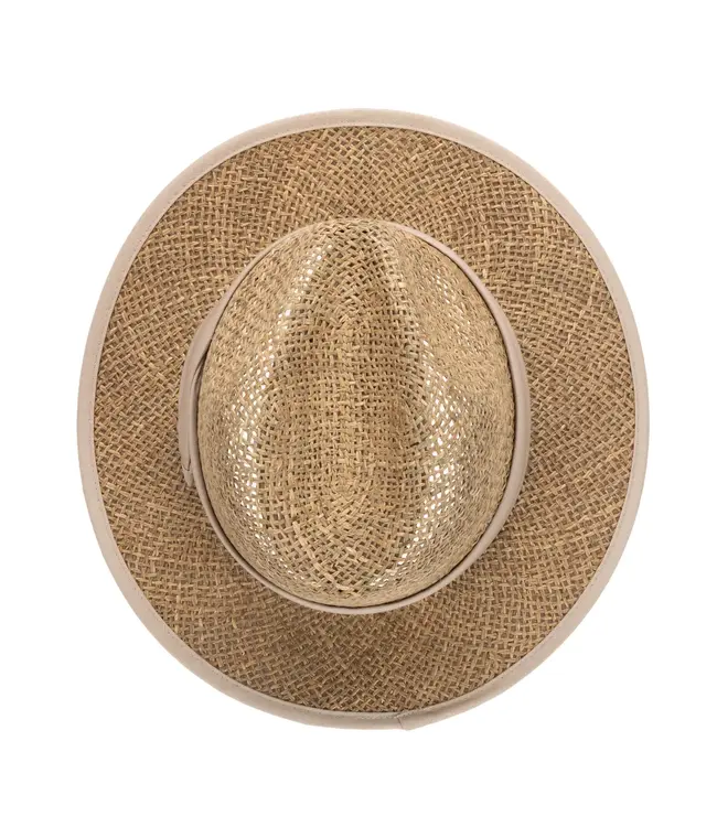 San Diego Hat Short Brim Seagrass Fedora SGF2037