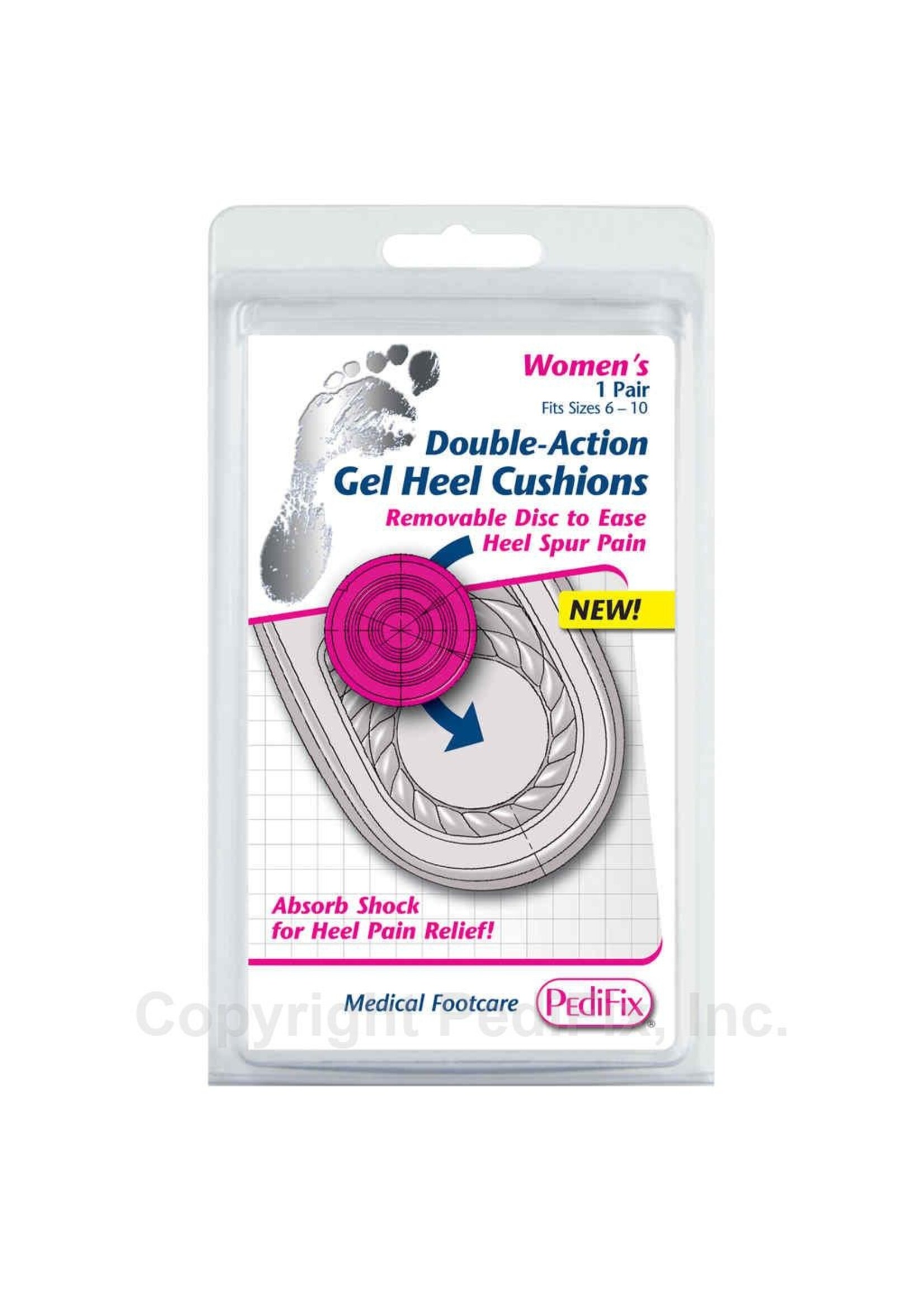 Pedifix Double-Action Gel  Heel Cushions P5040