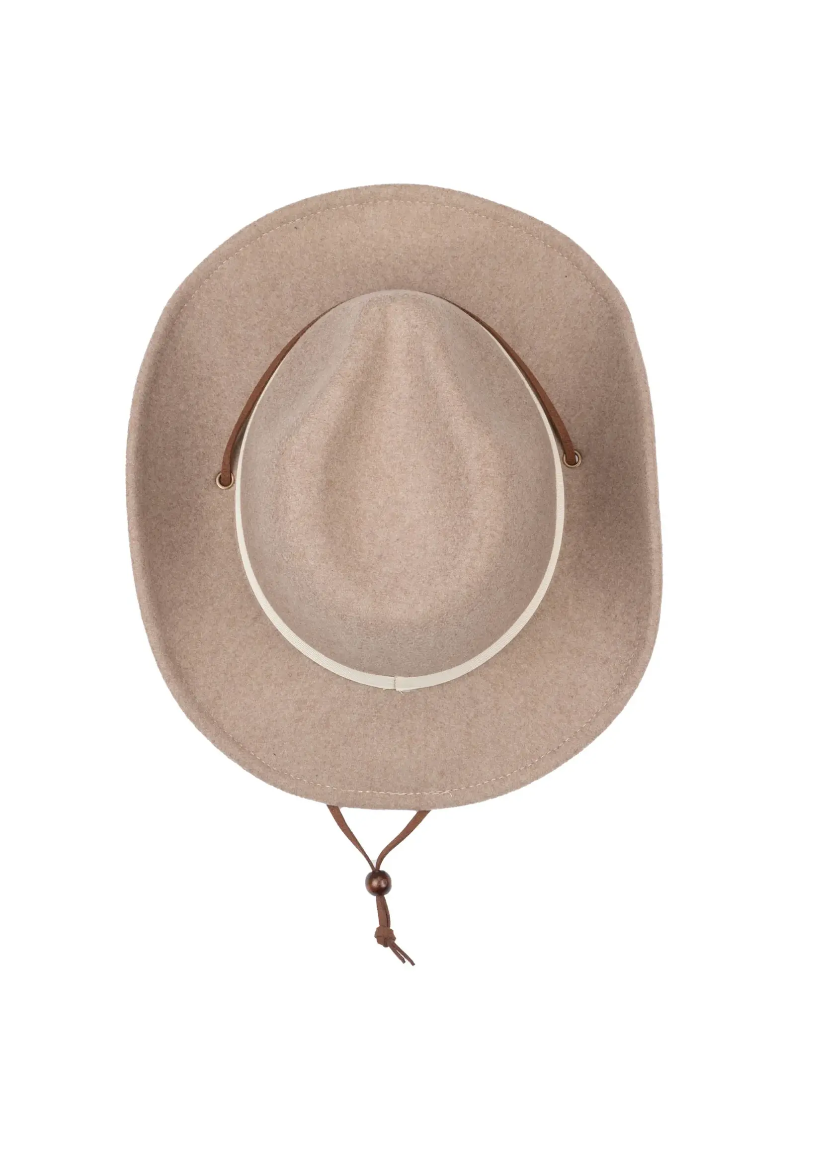 San Diego Hat Faux Felt Cowboy With Chin Cord
