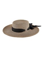 San Diego Hat Women's Boater Hat with Scarf Bow