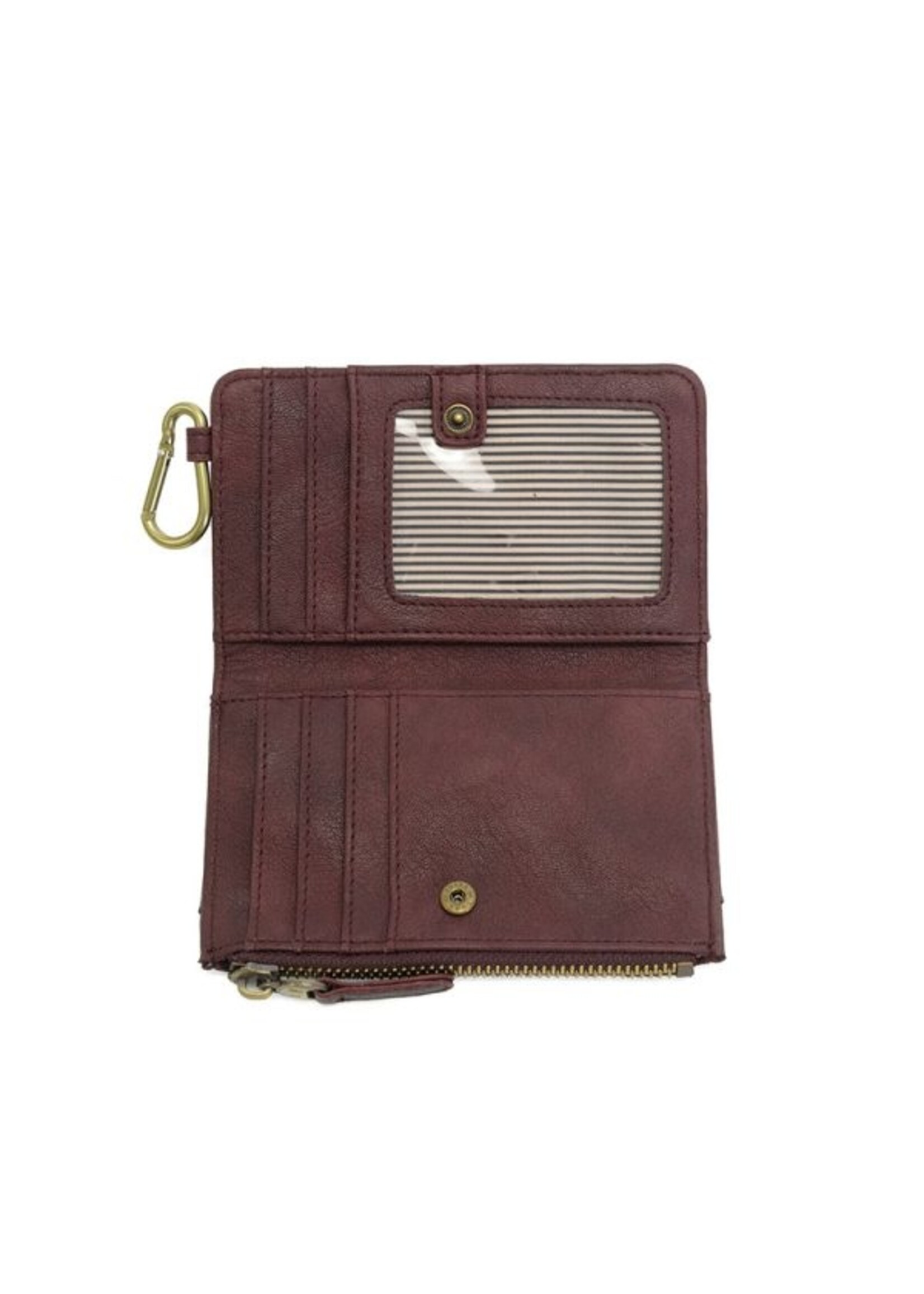 Joy Susan Bobbie Bifold Wallet With Carabiner