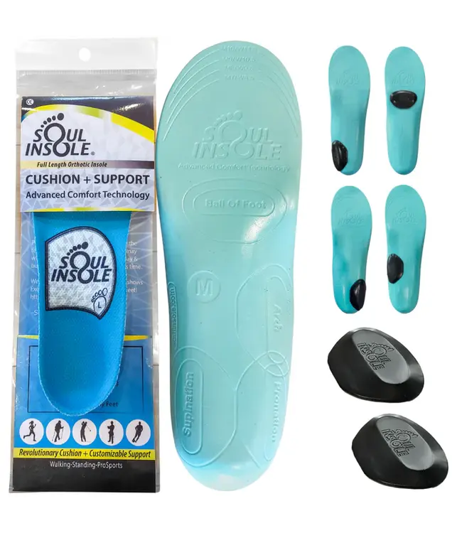 Soul Insole Full Length Orthotic Insole Cushion+Support