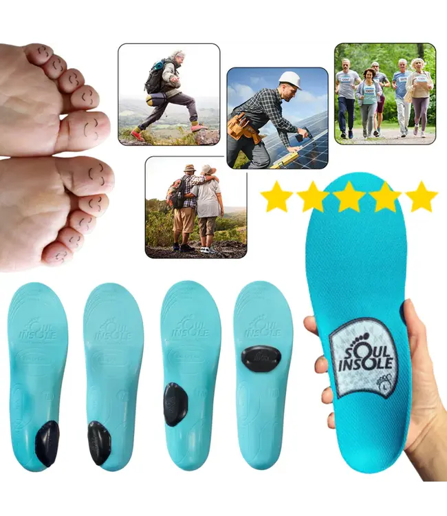 Soul Insole Full Length Orthotic Insole Cushion+Support