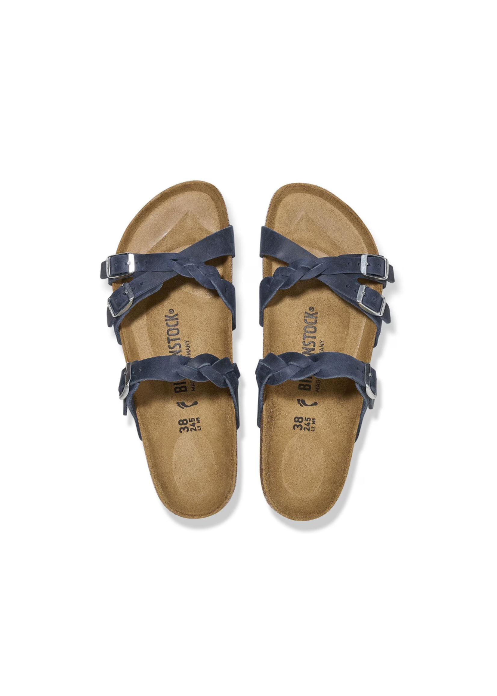 Birkenstock Franca Braided Oiled Leather Classic Footbed