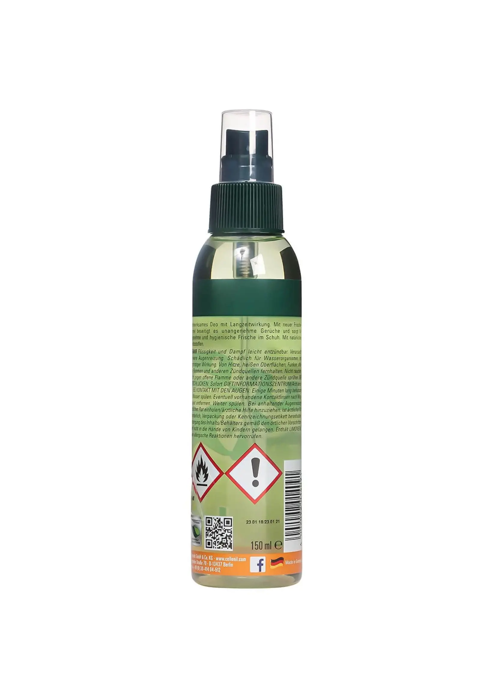 Collonil Shoe Deo Green Lemon 24HR Freshness 150ml