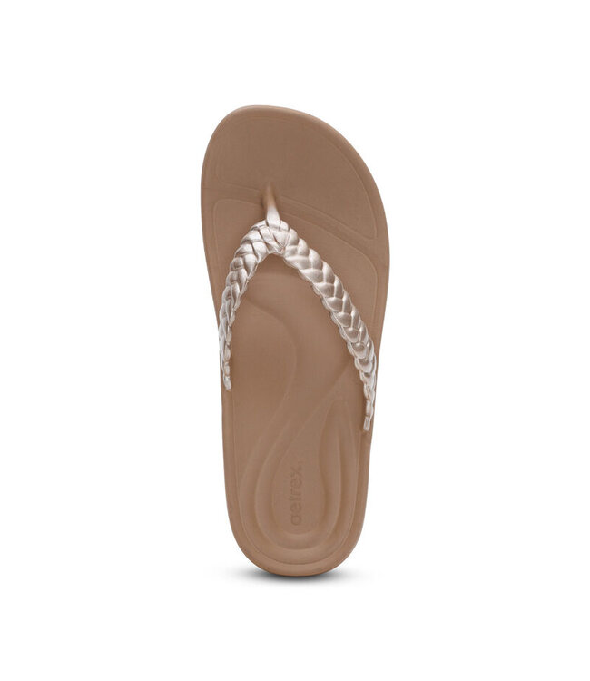Aetrex Vicky Braided Thong