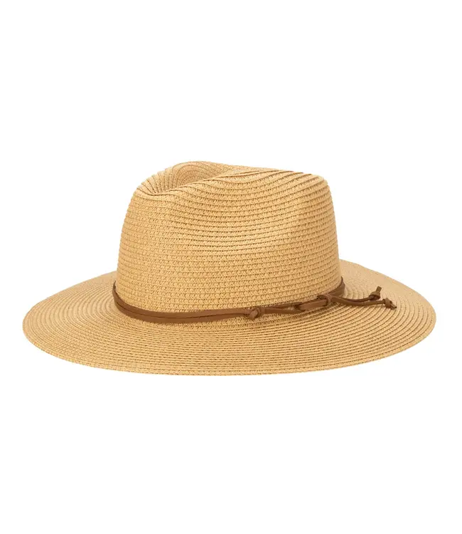 San Diego Hat Paperbraid Fedora With Faux Suede Looped Band